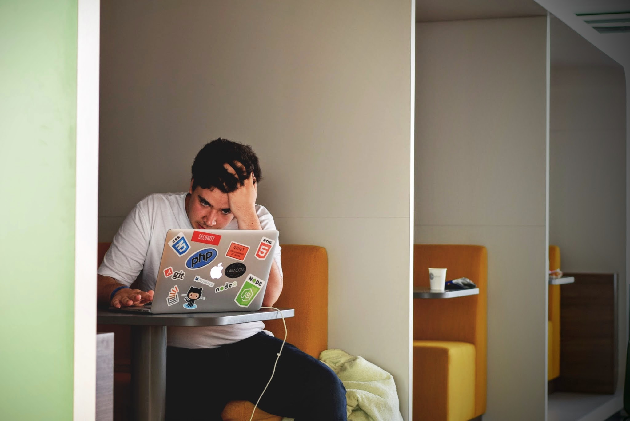 student stressed about SAT and ACT tests