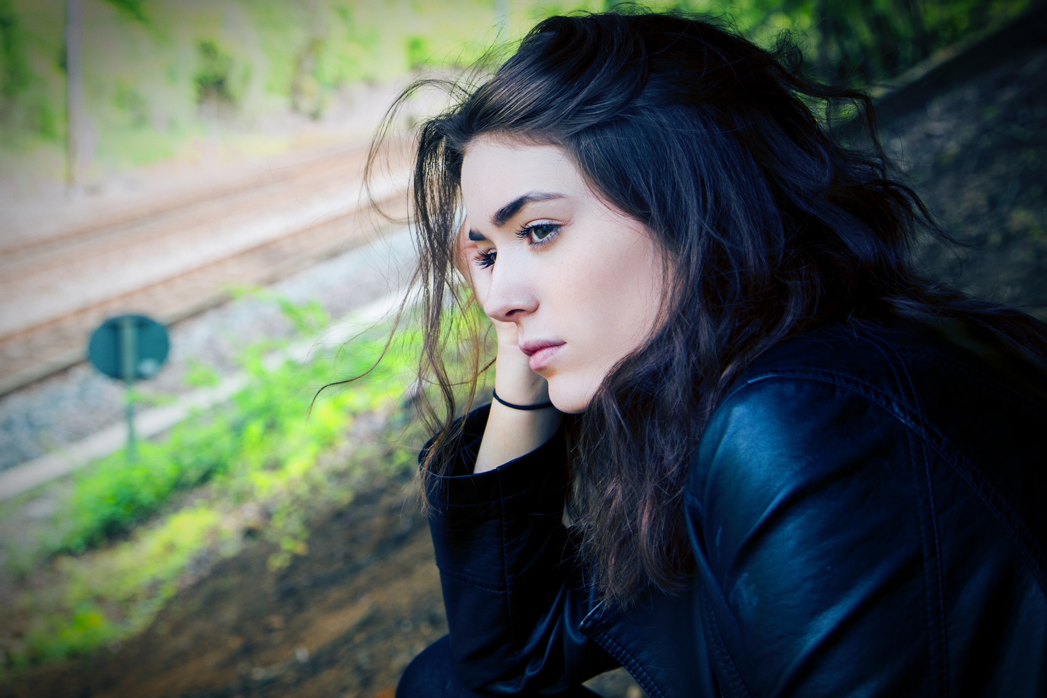 student looking depressed and alone