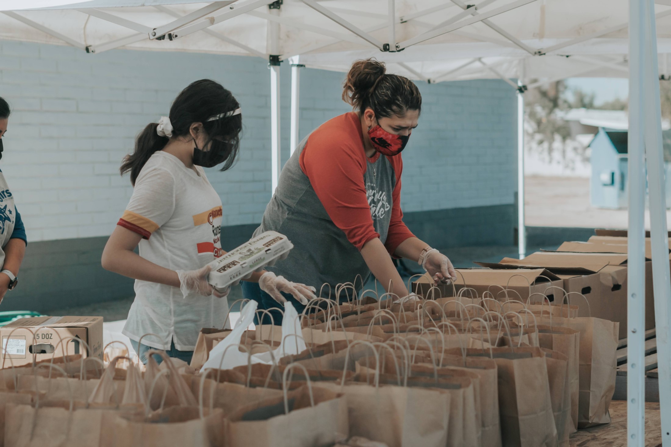 Summer service feeding the homeless